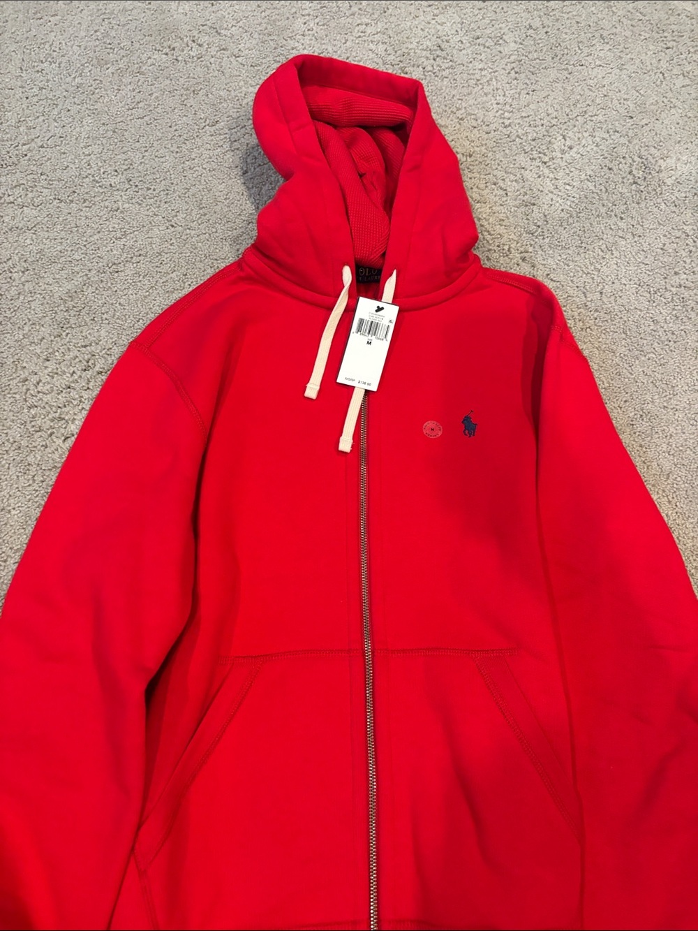 Polo by Ralph Lauren Red Full-Zip Hooded Jacket